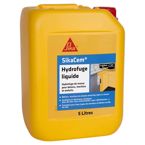 SikaCem® Hydrofuge - Imperméabilisant Liquide pour Bétons et Mortiers