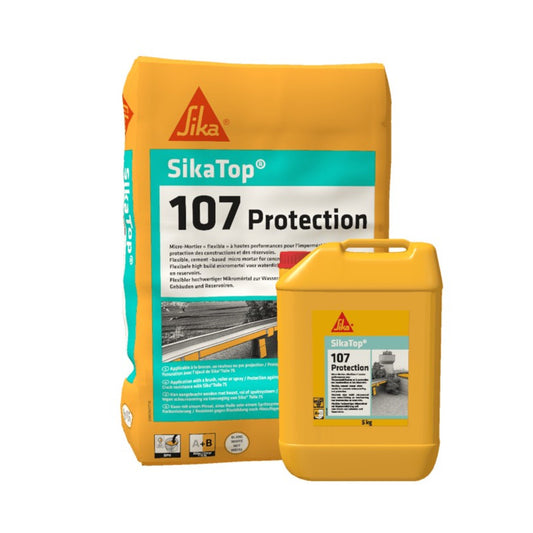 SikaTop®-107 Protection - Mortier d'Étanchéité Pré-dosé (Kit 25kg)